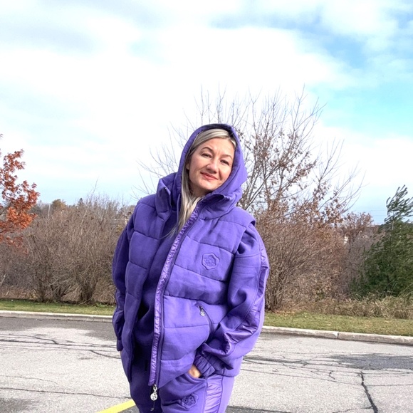 New Purple three pieces set for woman NWT - Picture 2 of 9